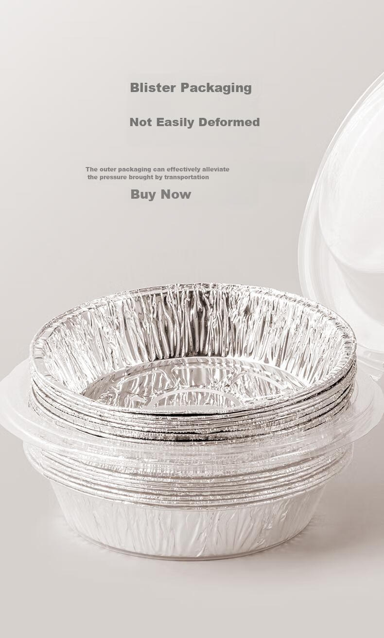 Mohuanchufang Air Fryer Aluminum Foil Pans, 20cm Round, 15 Pieces, for Oven Use, Camping BBQ Tool 9