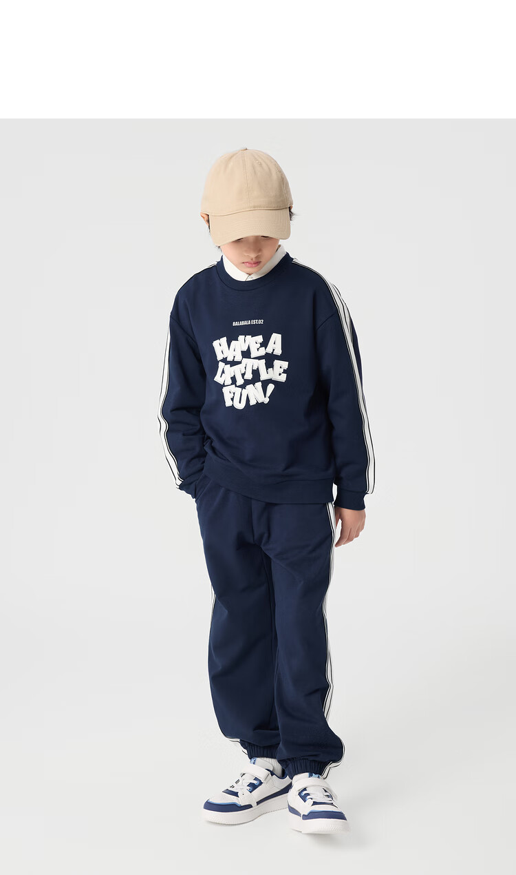 BALABALA Children's Clothing Set, Boys And Girls Long-Sleeve Spring And Autumn Outfit, Baby Loose Sweatshirt Trendy 208125104205 13