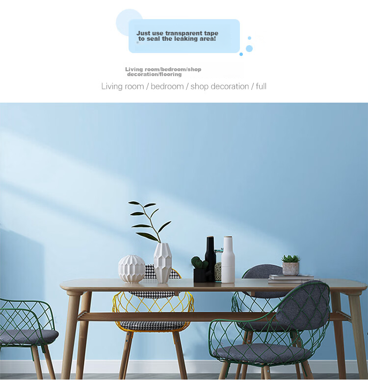 Modouyu Self-Adhesive Wallpaper Sticker, 0.45*10 Meters, Waterproof, Concealing, Renovation, Wall Decoration, Light Gray Wallpaper 7