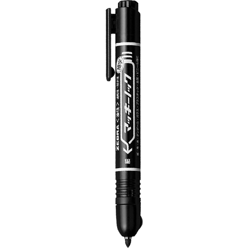 ZEBRA Retractable Marker Pen, Oil-Based Colorful Marking Pen/logistics Chubby Pen/signature Pen P-YYSS6 Black