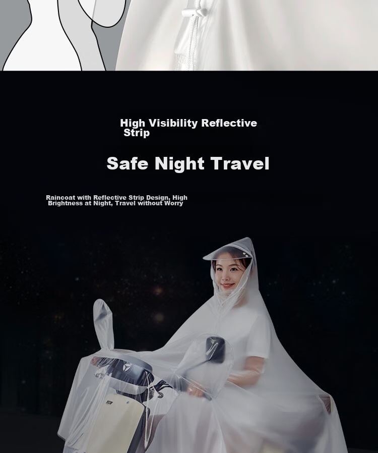 JD Original Electric Motorcycle Raincoat, Single-Person Battery Car Raincoat, Long Full-Body Storm Protection, Specially Designed for Delivery Riders 6