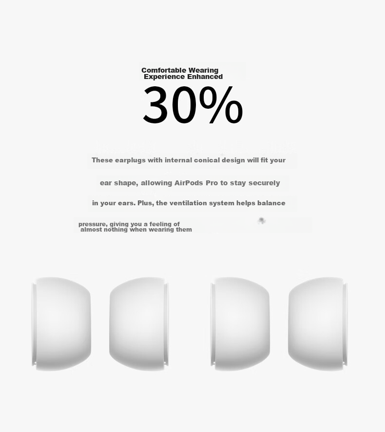CangHua [8-Pack] Ear Tips for AirPods Pro, Compatible with Apple AirPods Pro 1st/2nd Generation Bluetooth, Original Silicone Caps, Soft Plugs for Sports, Large/Medium/Small Sizes 6