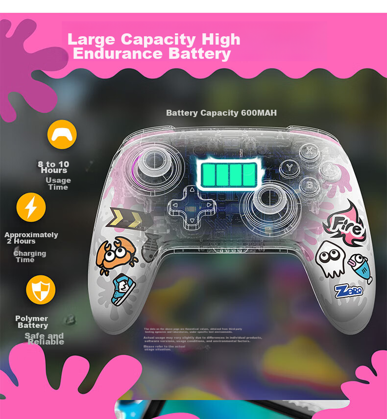 Liangzhi (INE) Compatible with Switch/switch2 Controller, Wireless Bluetooth Wake-Up Pro Controller, PC Computer Steam NFC Function, Splatoon Accessories 4