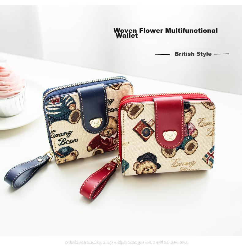 Xiaoxiongyilian Women's Wallet, Multi-Card Slots, Multifunctional Coin Purse, Fashionable Short Wallet for Women, Christmas And New Year Gift, Christmas Present 3