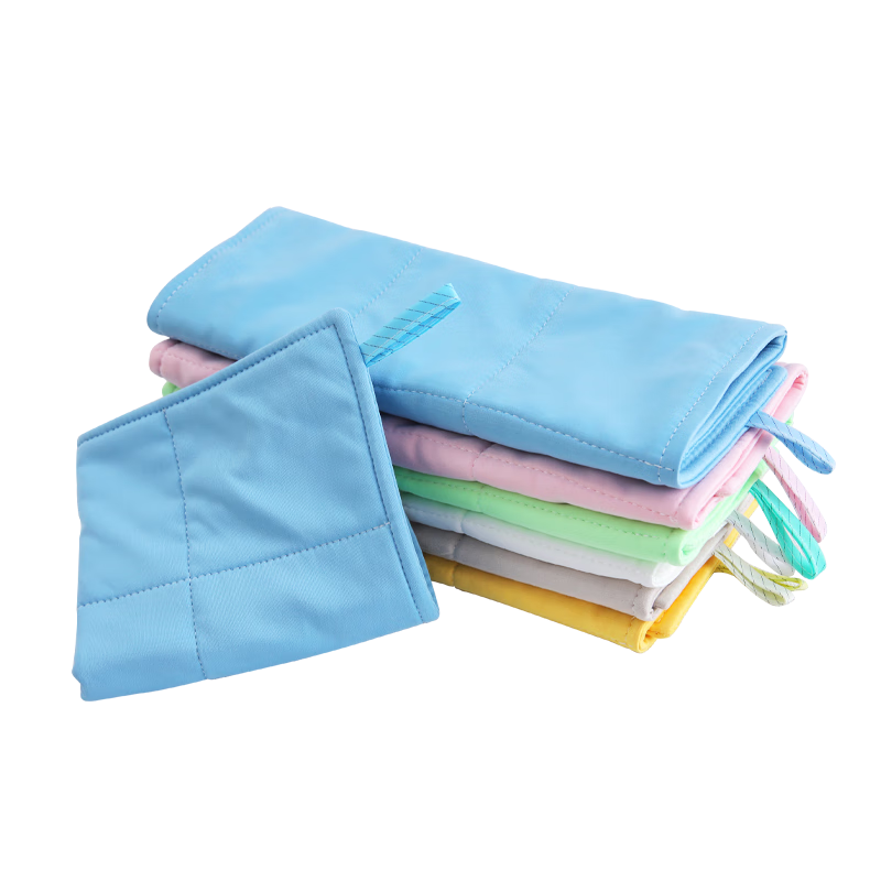 Mulang Lint-Free Dust Cloth, Non-Shedding, GMP Cleanroom Wipes for Pharmaceutical Factory, Professional Absorbent Dust-Free Towel, Three-Layer Thickened, White [40*40cm] Pack of 5