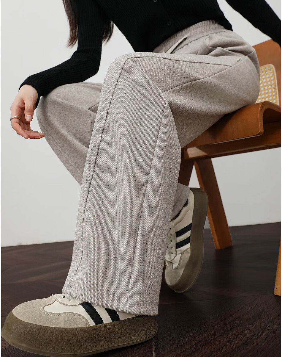 DME "Pear-shaped Casual Wear" Winter Cloud Comfort High Waist Drawstring Elastic Bend Knife Pants Elasticity Cover Meat Casual Pants for Women 1