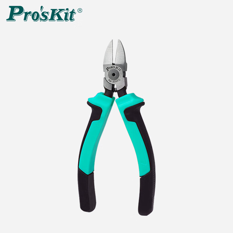 Pro'sKit PM-806FG Precision Diagonal Cutting Pliers, Two-Color Handle Diagonal Pliers