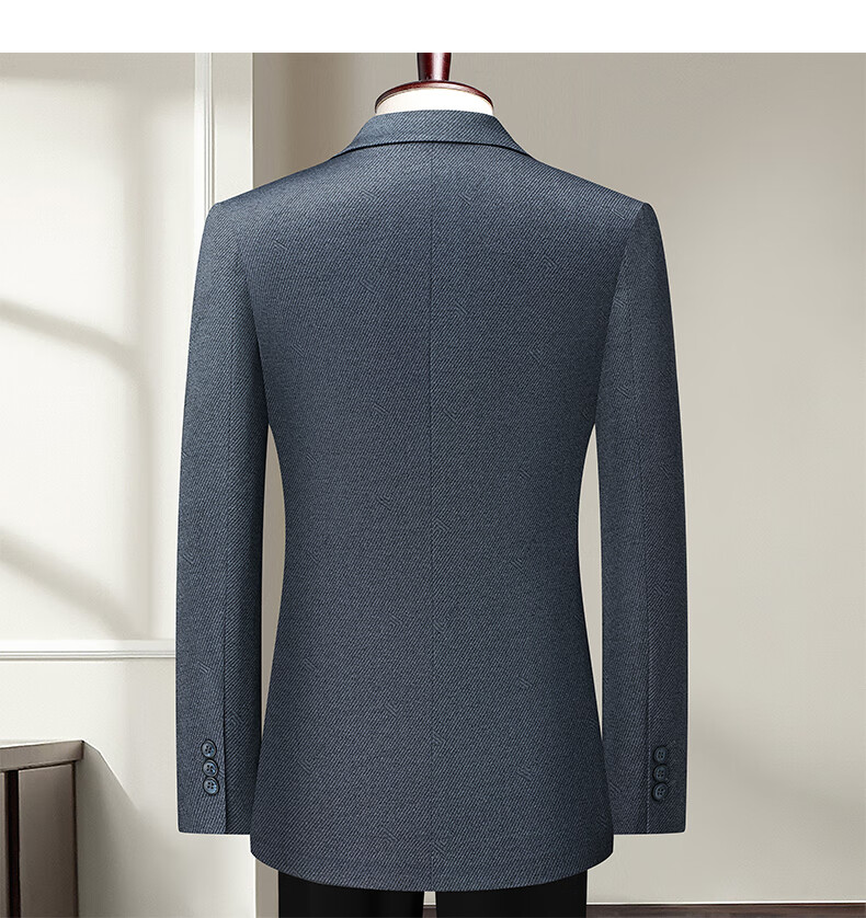 FIRS Wrinkle-Resistant Suit Jacket for Men, Slim Fit Business Young Man Blazer, Work Uniform Casual Single-Breasted Coat 7