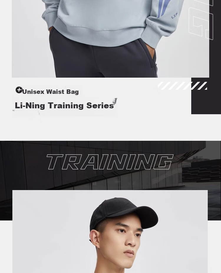 Li-Ning Waist Bag, Crossbody Bag, Sports Cycling Running Fitness Phone Waist Pack, Large Capacity Women's Outdoor Shoulder Chest Bag 2