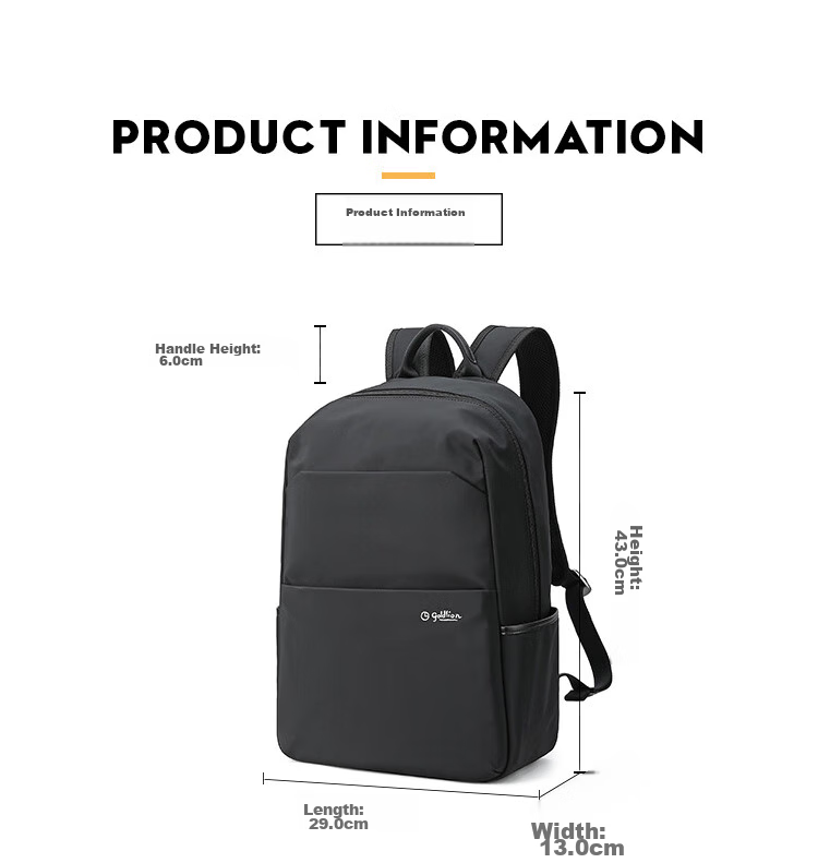 Goldlion Backpack, Outdoor Travel Bag for Men, Double Zipper Large Capacity Laptop Bag And Schoolbag, Birthday Gift 18