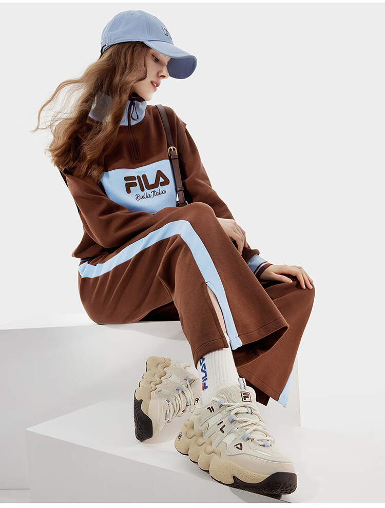 FILA Panini Official Women's Retro Sports Basketball Casual Chunky Dad Sneakers Autumn Shoes 15
