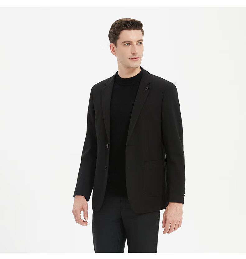 FIRS [Wrinkle-Resistant Non-Iron] Men's Suit Jacket for Spring And Autumn, Business Casual Formal Wear Single Suit Coat Professional Workwear Outer Garment 6