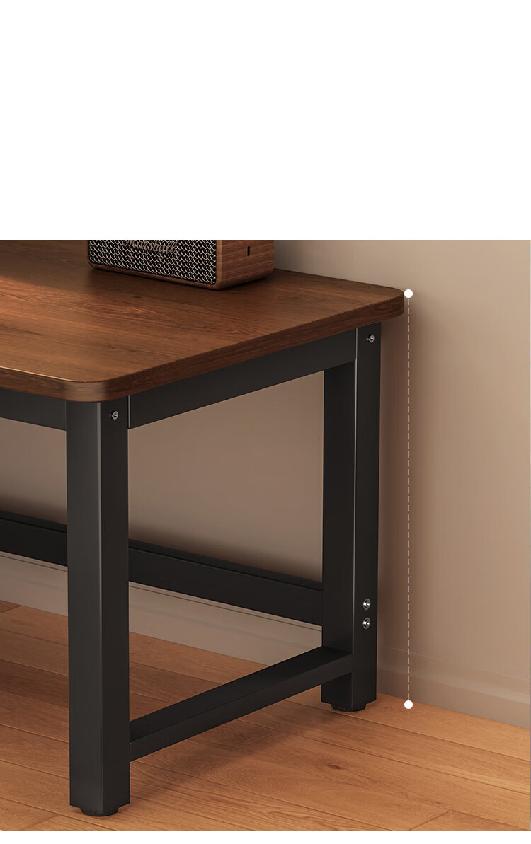 Yupin Computer Desk, Desktop Study Table, Office Training Table, Gaming Long Table BGZ756 Walnut 100 8