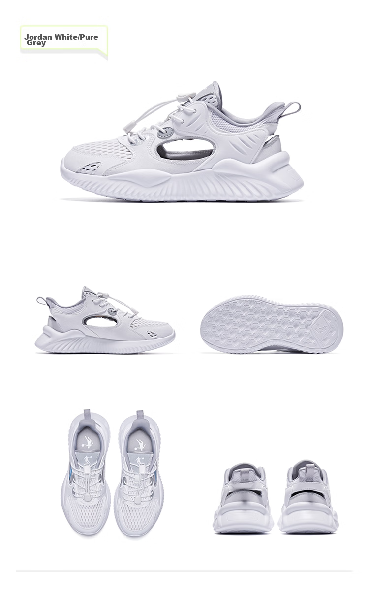 QIAODAN Boys' Cage Shoes, Children's Summer Breathable Sports Running Shoes, Big Kids' Cool Shock-Absorbing Sneakers, Size 40 45