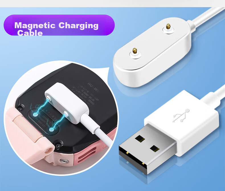 ESCASE Charging Cable for Huawei Children's Watch, Compatible with Huawei Fitness Band Charger, Suitable for Fit3/5X/5XPro/4X/5/4Pro/9/8 Fitness Bands, Magnetic Power Cord 10