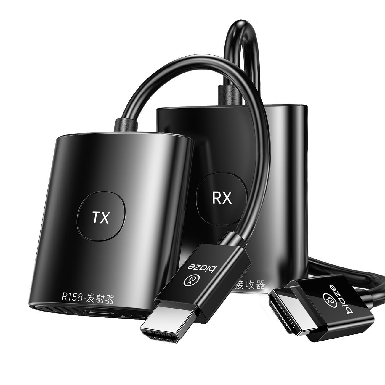BIAZE HDMI Wireless Screen Mirroring Device for Corporate High-Definition Conference Sharing, Compatible with Laptops, Desktops, TV Boxes, Monitors And Projectors, 50-Meter Transmission Range