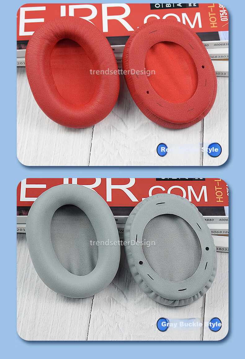 Trendsetter Ear Cushion for Edifier W800BT/W800K/W800X Headphones, Foam Cover, Protective Case, Leather Sleeve, Ear Pad 10