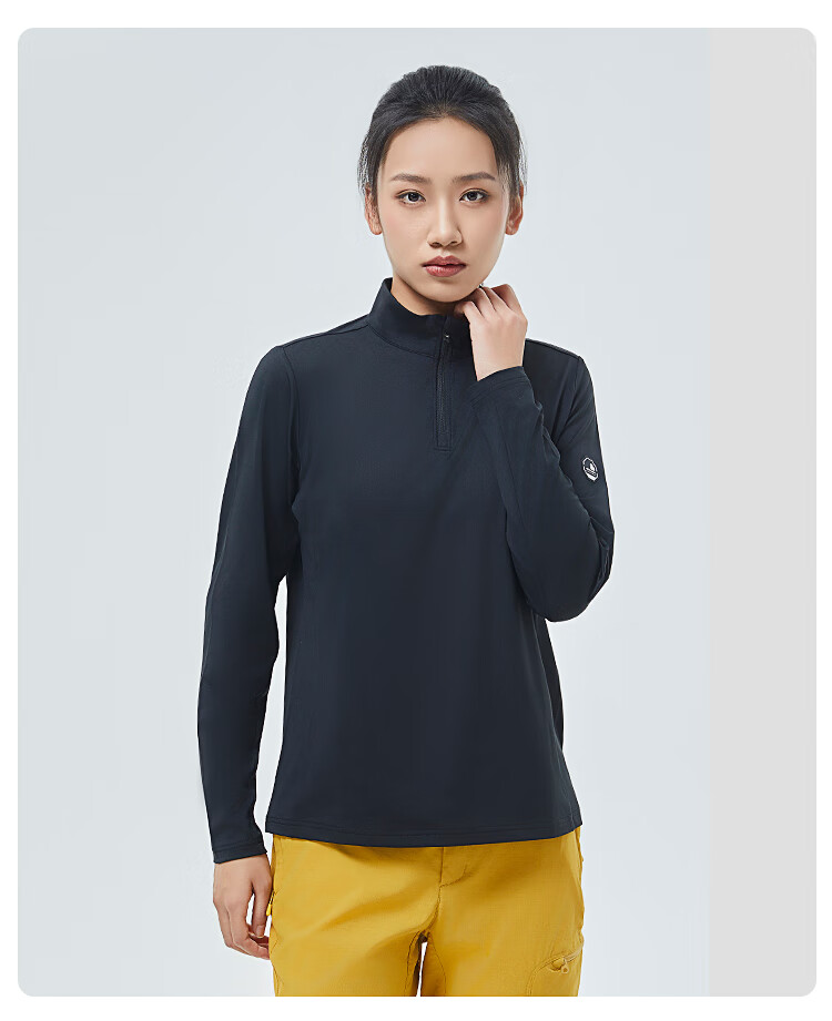 SCALER Outdoor Long-Sleeve T-Shirt for Men, Spring And Summer New Arrival, Ice Rainbow Silk Moisture-Wicking Quick-Dry Simple Running Sports Top for Wome 32