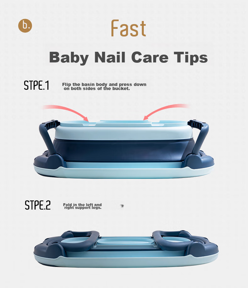 Rikang Baby Bath Bed, Bathing Aid, Infant Support Frame, Newborn Non-Slip Soft Rubber Lying Board, X1027, Misty Blue 2