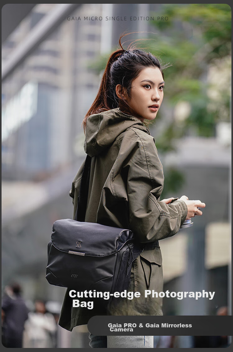 GYXX DSLR Camera Bag for Men And Women, Shoulder Crossbody Photography Bag, New Trendy Brand, Portable Camera Storage Bag, Water-Resistant 2