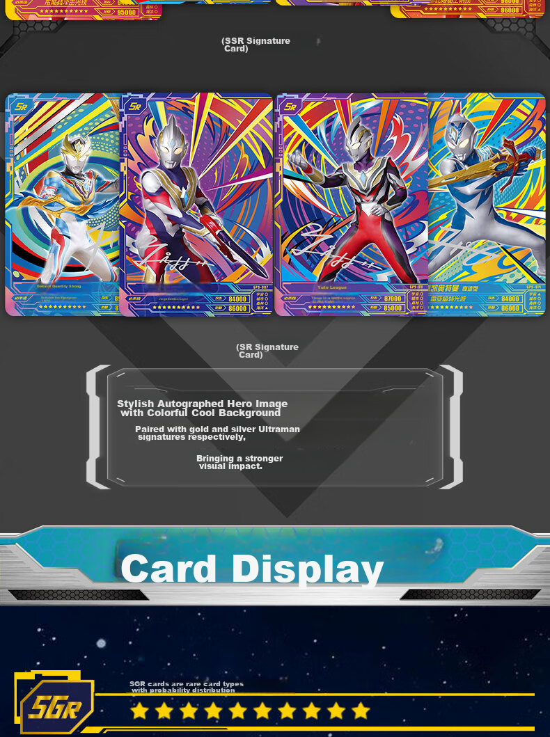 Kayou Ultraman Card Miracle Edition, Official Card Pack, Toy Collection Cards, Birthday Gift 10