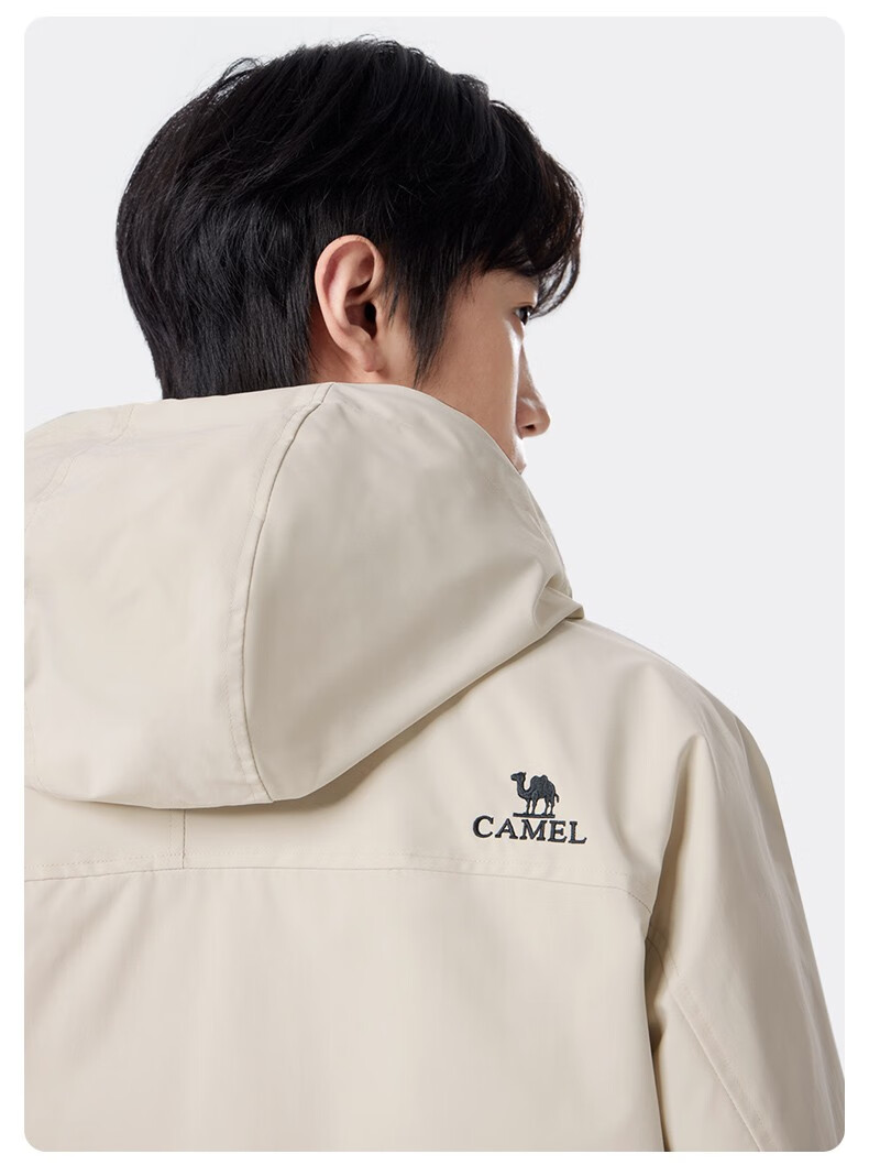 CAMEL Mountain And Sea Jacket for Men And Women, Trendy Windproof Casual Sports Outdoor Hiking Coat for Spring And Autumn M13CA6V040 30