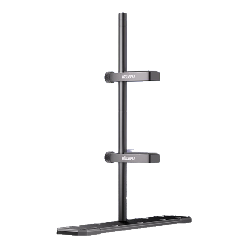 KELEPU Graphics Card Support Stand, Vertical Main Case View, Large Graphics Card Support Frame, Fan Installation, Graphics Card Anti-Bend Bracket, Dual Card Black