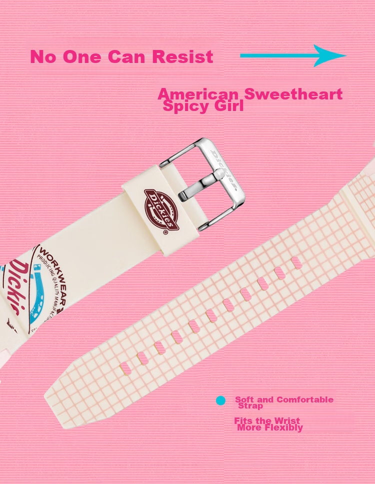 Dickies Elementary School Watch for Girls, Cute Pink Middle School Student Children's Watch, Analog Quartz Watch, Girls' Birthday Gift CL-479 9