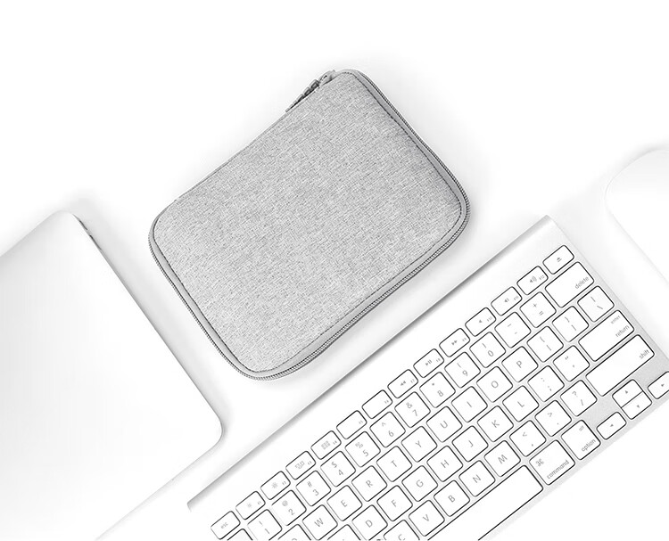 BUBM Earphone Data Cable Storage Pouch, Digital Accessory Organizer, Charger Case, Hard Drive USB Flash Drive Travel Portable Organizer Bag Accessory Pouch, Single Layer Mini, Gray 11