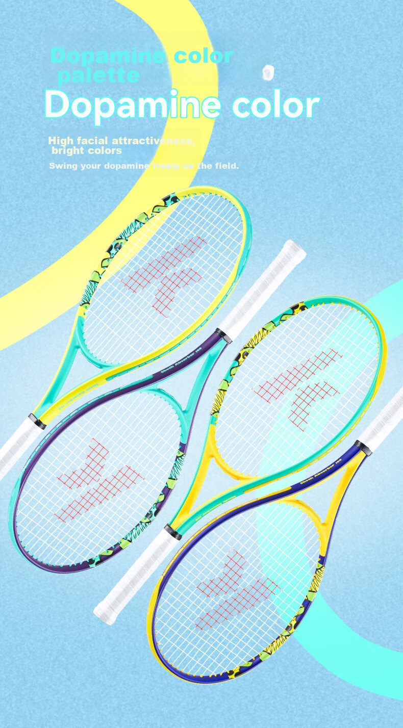KAWASAKI Tennis Racket, Carbon Fiber, Adult Professional Beginner Single Racket SA-100 Navy Blue (Pre-Strung) 6