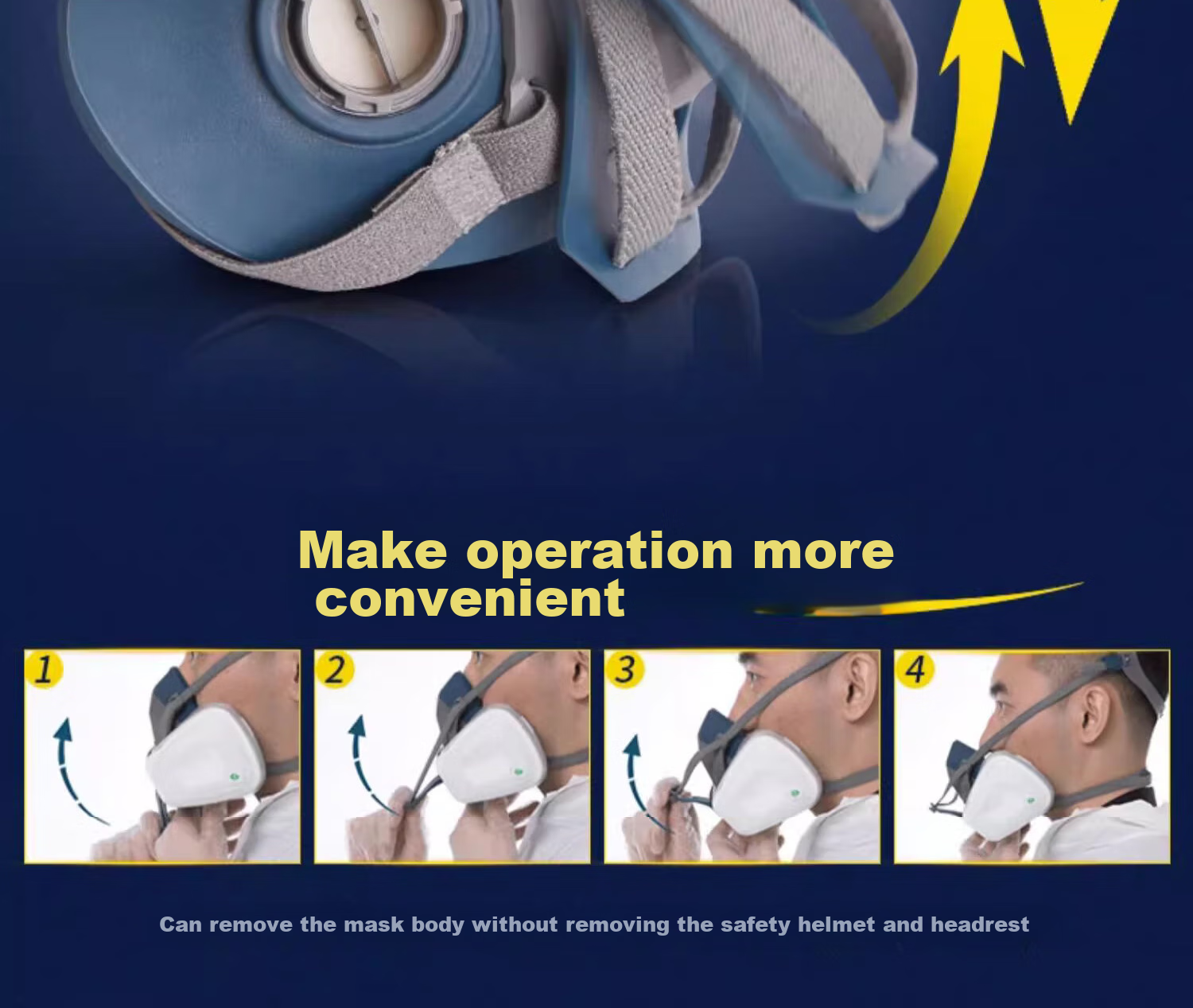 3M 6502+2097 Silicone Dust And Toxic Gas Mask Respirator for Breathing Protection Against Particulates, Organic Vapors, And Odors 5