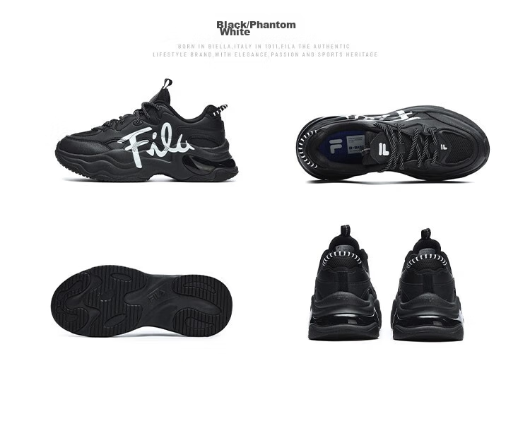 FILA FUSION Official Trendy Brand Women's Shoes BUBBLE Dad Casual Running Shoes Versatile Bubble Shoes 20