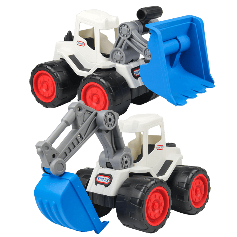 Anby Families Large Children's Excavator Inertia Toy for Boys And Girls Aged 3-6, Durable Construction Vehicle Model Birthday Gift