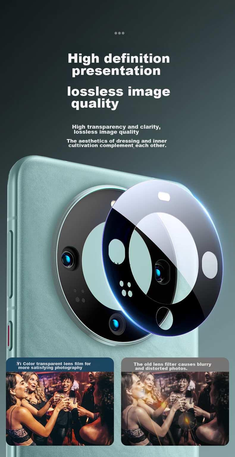 ESR Lens Protector for Huawei Mate60, Rear Camera High-Definition Clear Quick-Apply Self-Aligned Anti-Scratch Anti-Glare Tempered Glass Film for Smartphone Back 11