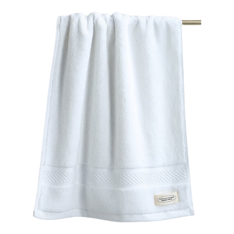 Canasin Pure Cotton Antibacterial Towel, Soft And Absorbent Five-Star Hotel Face Washing Sports Towel Single Pack Blue 180g