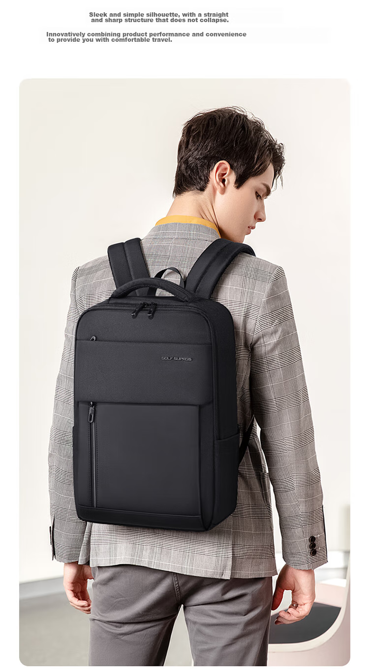 GOLF Laptop Backpack, 15.6-Inch Notebook Bag for Men, Business Travel Bag, Huawei Apple Handheld Computer Bag 5