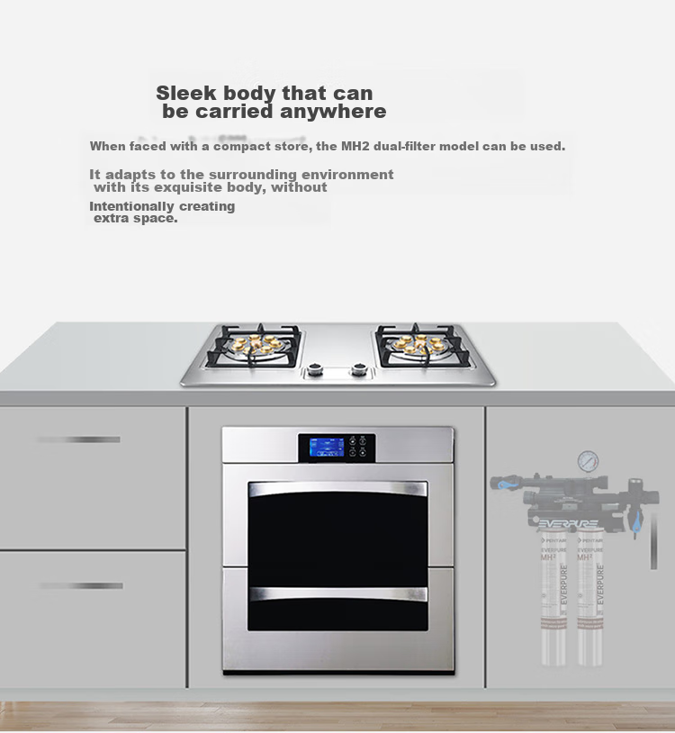 Everpure Coffee Shop/Milk Tea Shop/Chinese Restaurant Direct Drinking Filter Zero Wastewater 3.3 L/min 3300L Rated Water Output FreshDrink2-MC2 Commercial Water Purifier 11