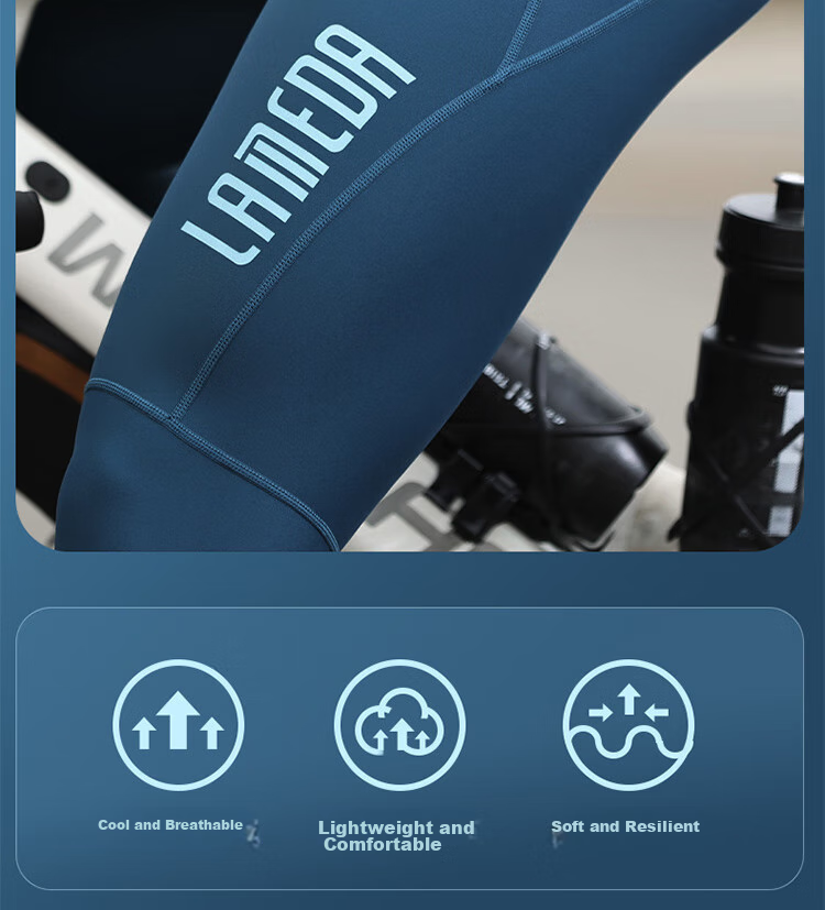 Lameda Cycling Pants Long Trousers for Men, Spring And Autumn Thin Bicycle Pants, Mountain And Road Bike Xuri Long Pants, Black, M 4