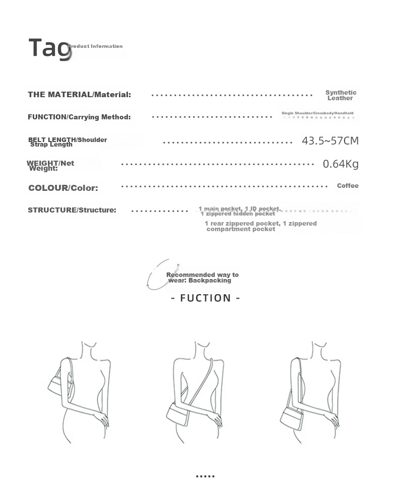Aiqinghai Handbag, Women's Crossbody Bag, Shoulder Bag, Phone Bag, Light Luxury Brand, Birthday And Mother's Day Gift, Practical Present for Mom 5