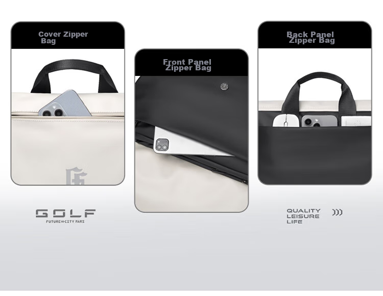 GOLF Shoulder Bag for Men, Large Capacity Crossbody Bag, Trendy Water-Resistant Casual Lightweight IPad Bag, Fashionable Sports Messenger Bag 10
