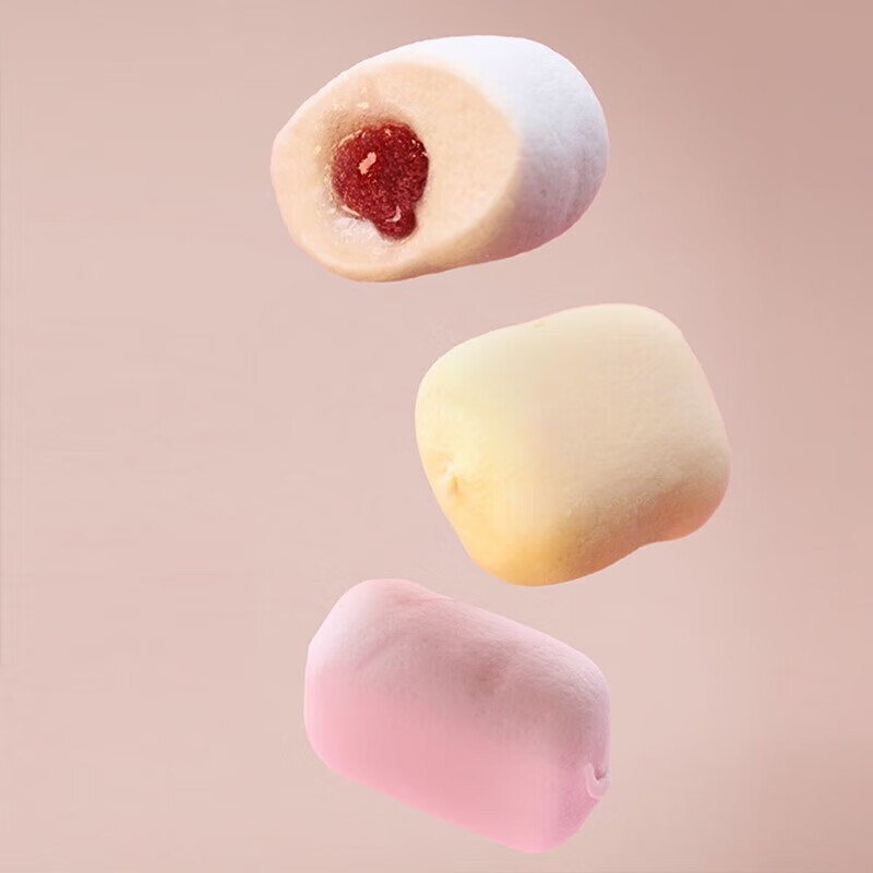 不二家 混合味水果夹心棉花糖300g(约50颗) 儿童糖果 休闲零食 喜糖礼物