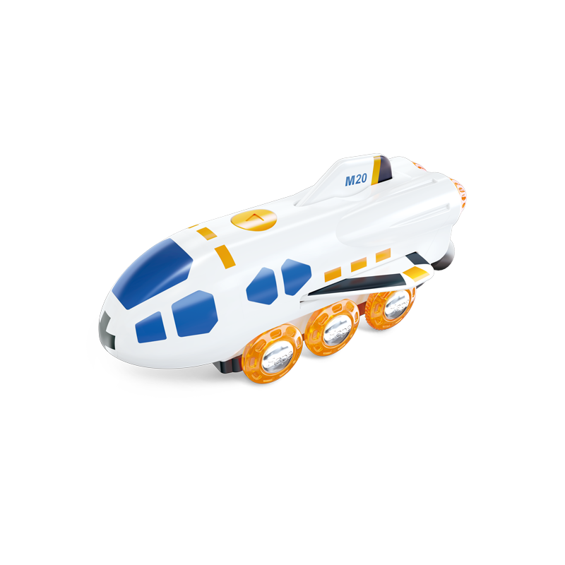 Hape Boys And Girls Train Toy, Rechargeable Astronaut Train Switching Two-In Space Shuttle E3872