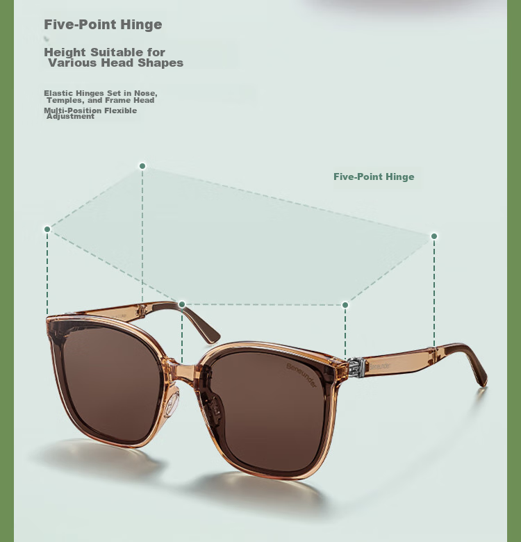 Beneunder Sunglasses Unisex UV Protection Cycling Driving Square Round Large Frame Outdoor FD020 10