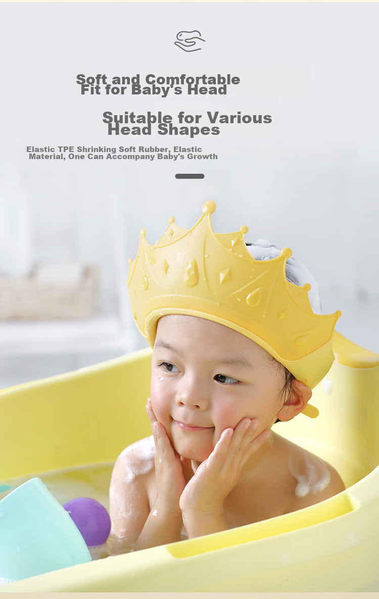 Baoshi Universal Shampoo Cap for Kids and Adults Waterproof Ear Protection Bathing Hat for Babies and Elderly 5
