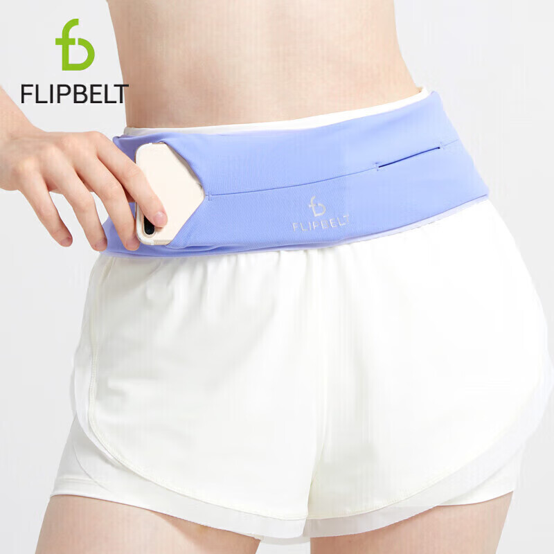 Пояс для бега Flipbelt Classic, унисекс, для марафона, невидимый карман для телефона, цвет "Далекое фиолетовое небо", размер L