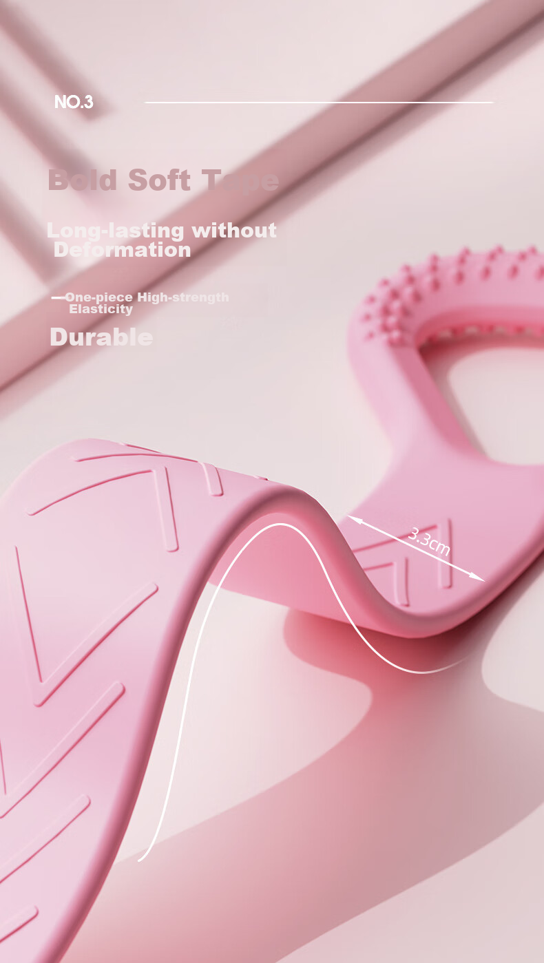 CALLIVEN Resistance Band for Back Exercises, Yoga Stretching, Chest Expansion And Back Shaping, Pink, 20-25 Lbs 3
