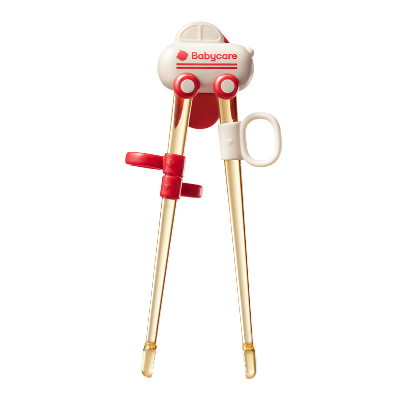 Babycare Children's Chopsticks, Training Chopsticks with Automatic Rebound, Baby Chopsticks, Tiger Mouth Training Chopsticks, Learning PPSU Riser