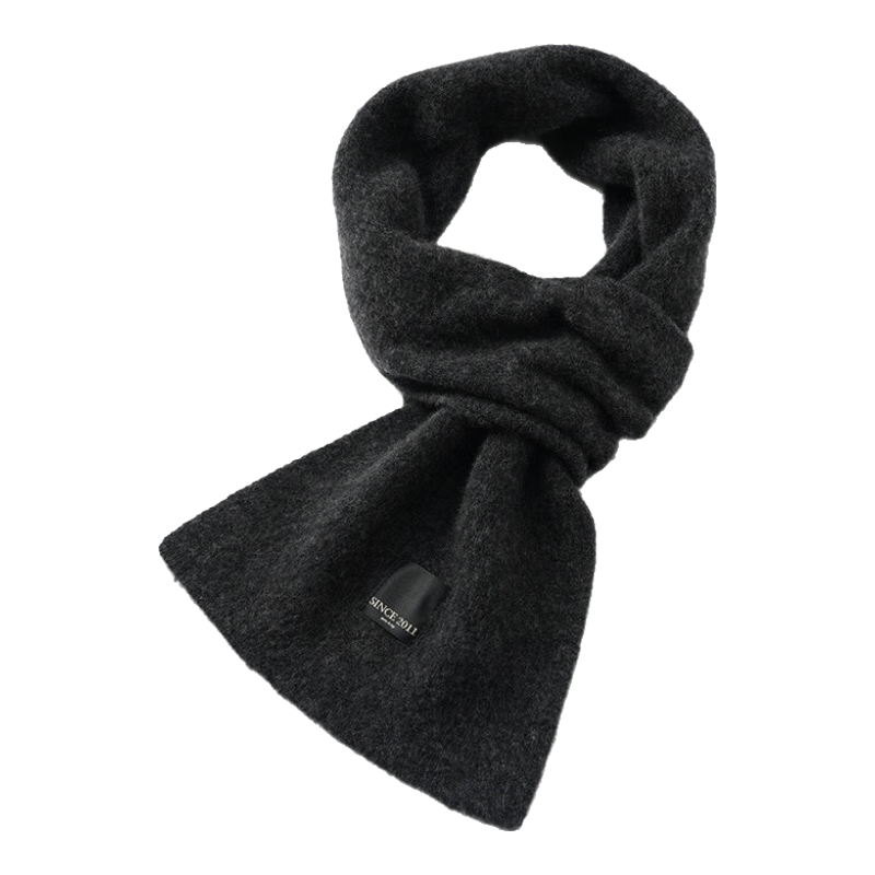 JIUMU 100% Cashmere Scarf for Men, Autumn And Winter Warm Neck Warmer, Gift for Men Or Fathers, Mid-Autumn Festival Birthday Present, Gift Box Packaging