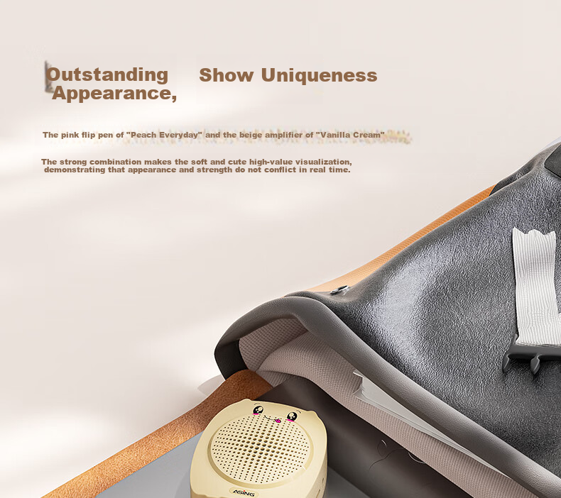 ASiNG T11 Wireless Lavalier Amplifier, Teacher-Specific Handheld Microphone, for Teachers' PPT Presentations, Page-Turning Microphone, High Volume, Anti-Howling Speaker 5
