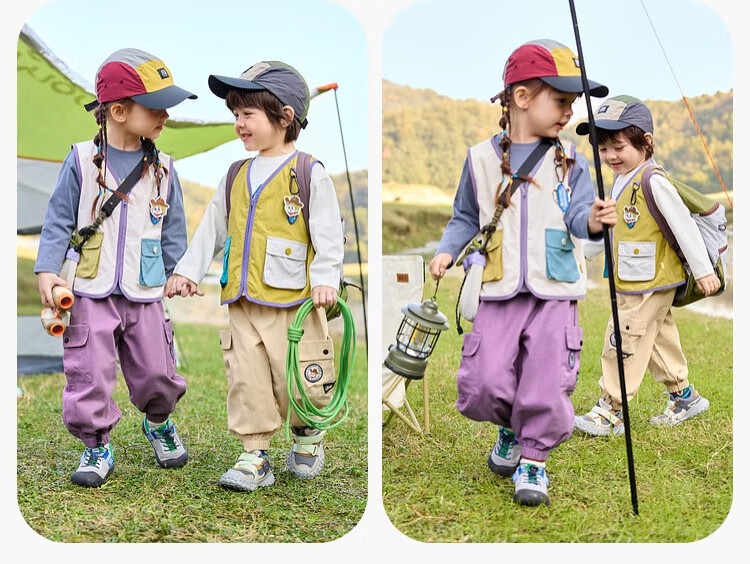 Dudujia Baby Vest Spring Style Trendy Boys' Waistcoat, Spring Fashion Children's Sleeveless Jacket, Stylish Girls' Clothing, Beige, Size 120 12